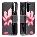 Funda de bolsillo con cremallera Samsung Galaxy S21 5G Flor