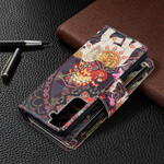 Funda de elefante con cremallera para Samsung Galaxy S21 5G