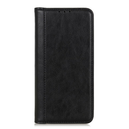 Funda abatible Samsung Galaxy A02s de cuero de color dividido