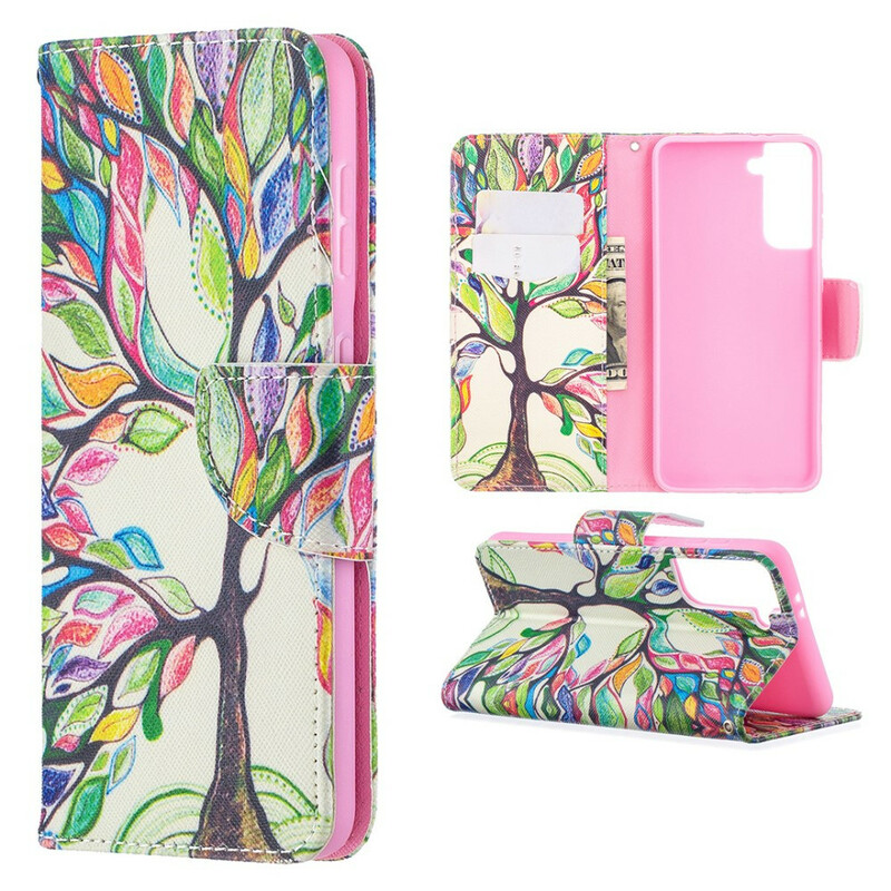 Funda Samsung Galaxy S21 5G Árbol de colores