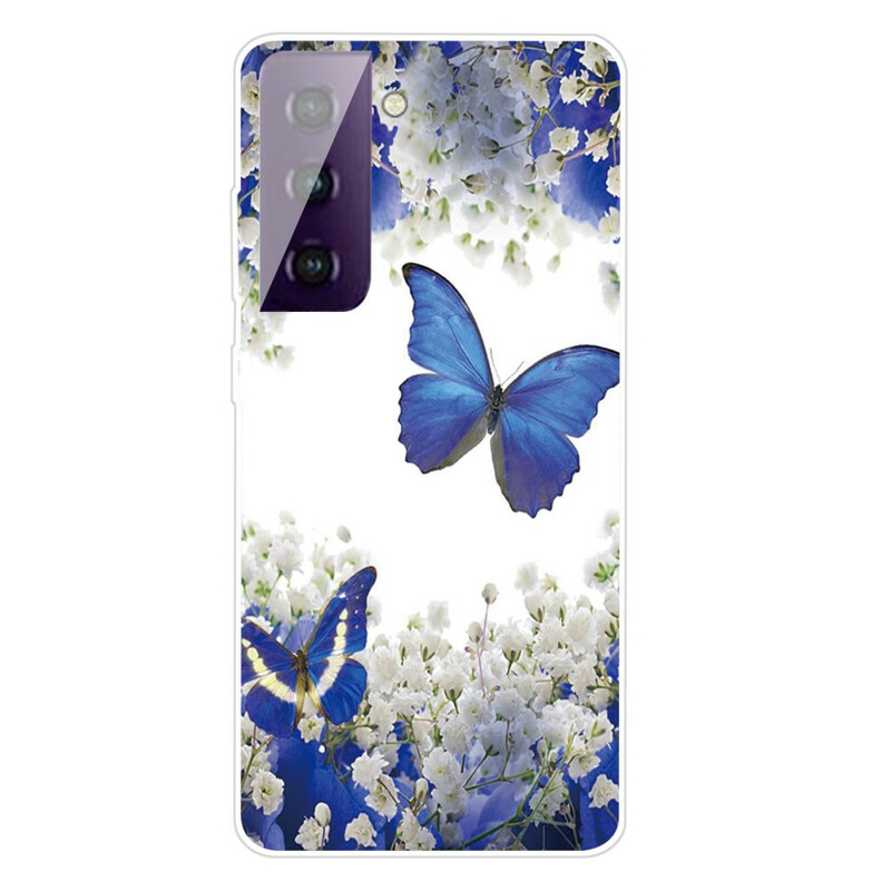 Funda Samsung Galaxy S21 5G con diseño de mariposa