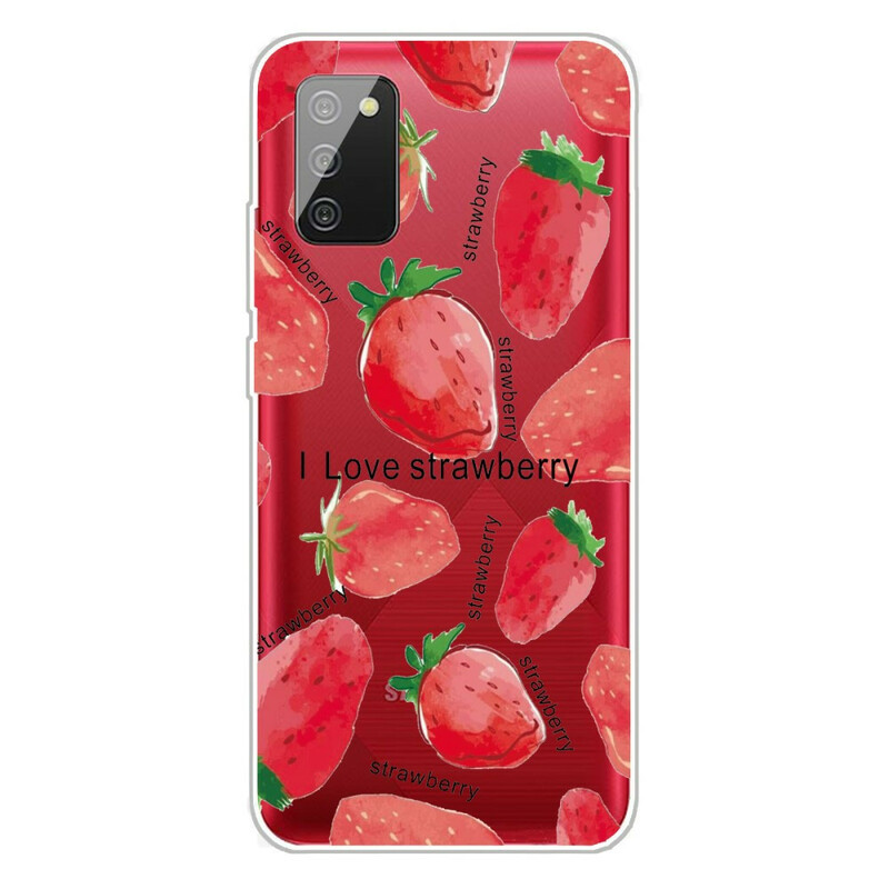 Funda Samsung Galaxy A02s Strawberry / i Love Strawberry