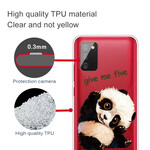 Samsung Galaxy A02s Funda transparente Panda Give Me Five