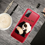 Samsung Galaxy A02s Funda transparente Panda Give Me Five