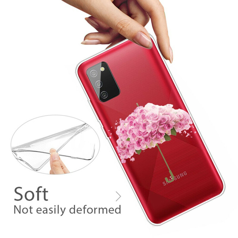 Funda de paraguas para Samsung Galaxy A02s en rosa