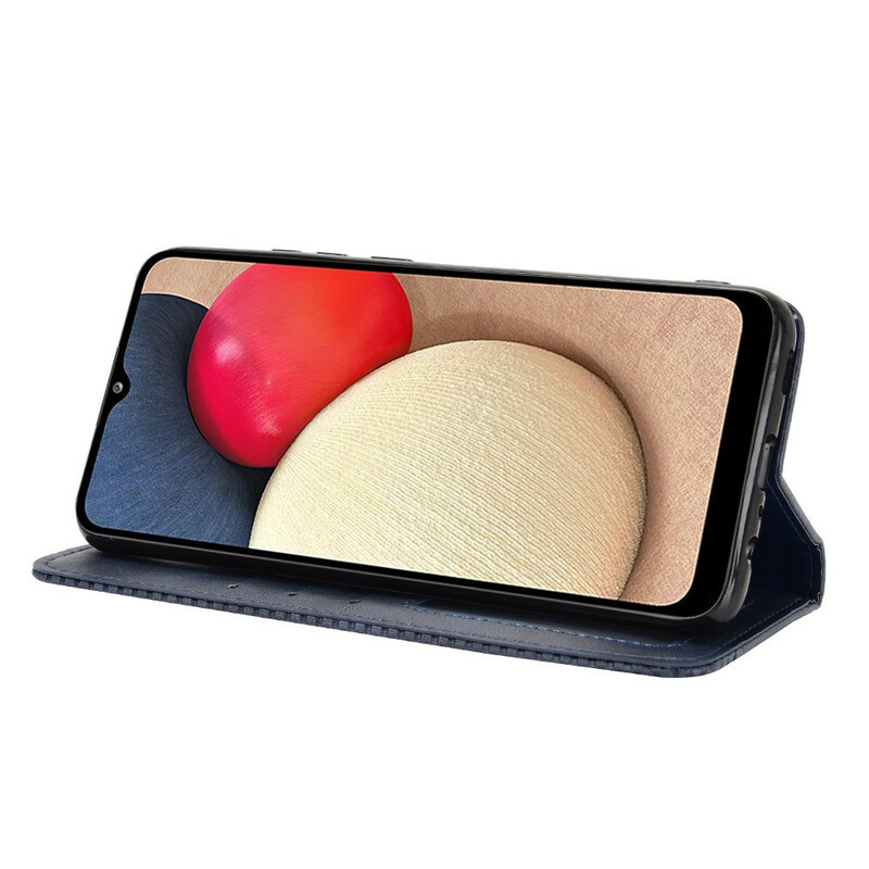 Funda abatible Samsung Galaxy A02s Efecto Cuero Estilo Vintage