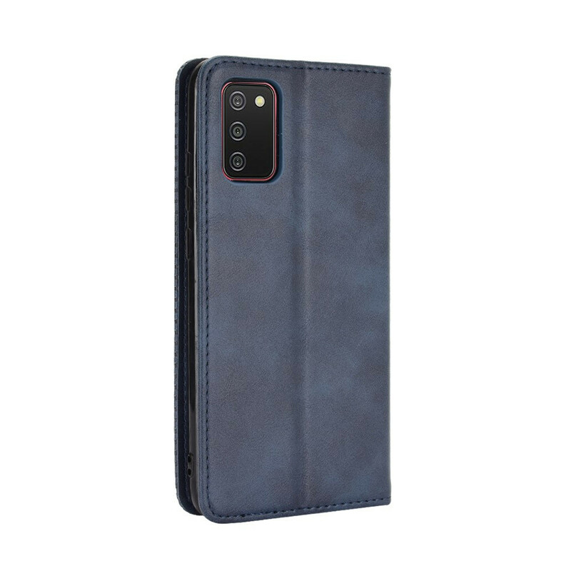 Funda abatible Samsung Galaxy A02s Efecto Cuero Estilo Vintage