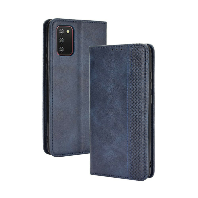 Funda abatible Samsung Galaxy A02s Efecto Cuero Estilo Vintage