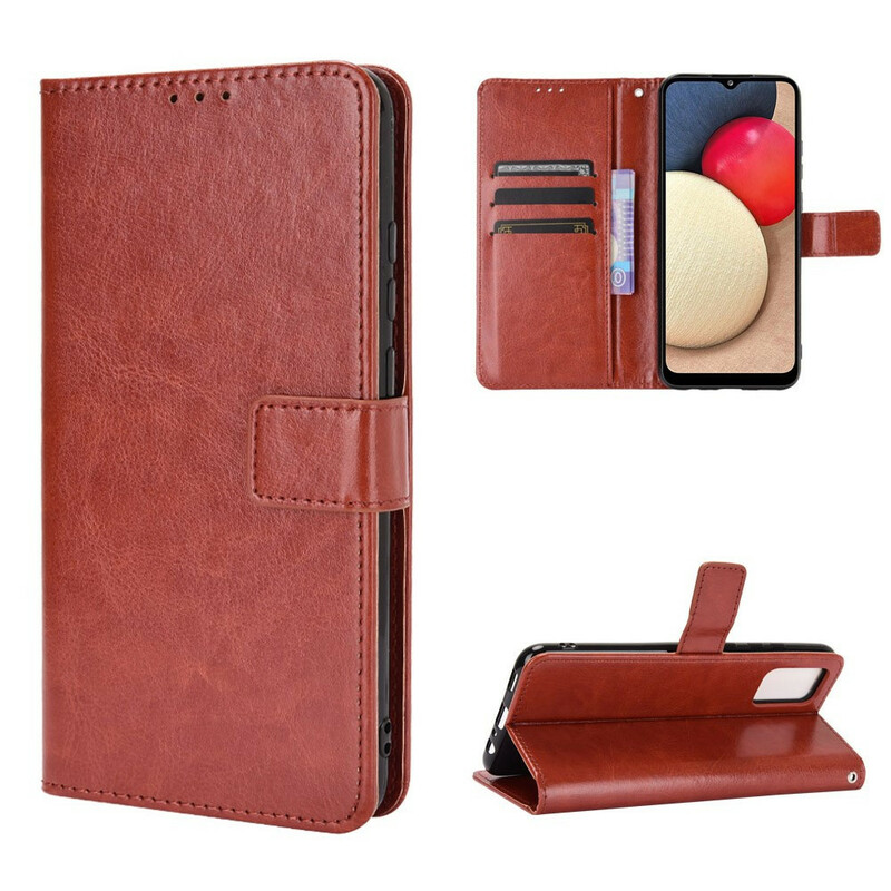 Funda de piel sintética Samsung Galaxy A02s Flashy