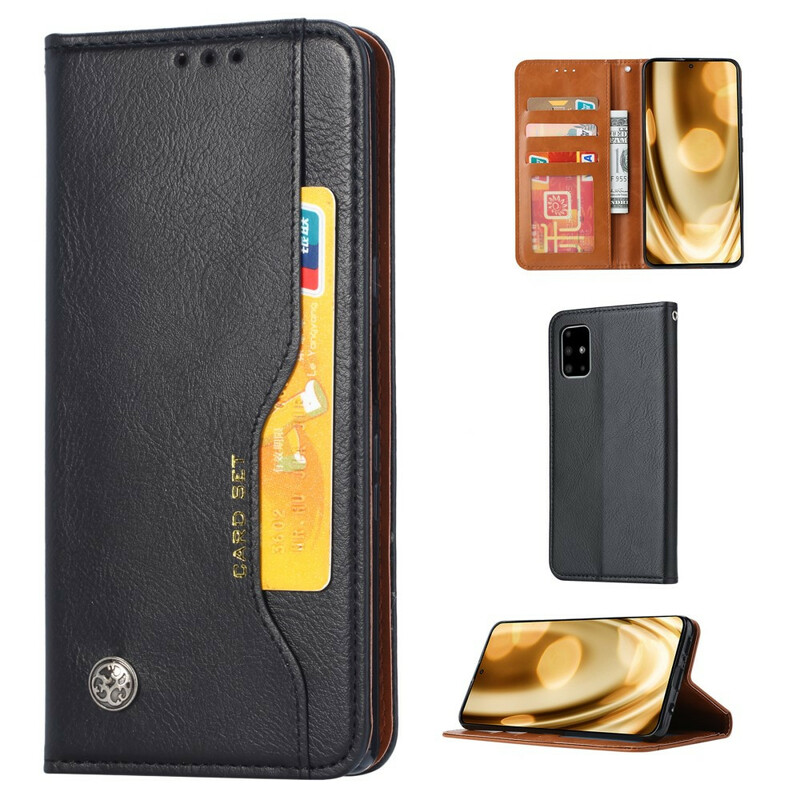 Funda Flip Cover Samsung Galaxy M51 Leatherette Card Funda