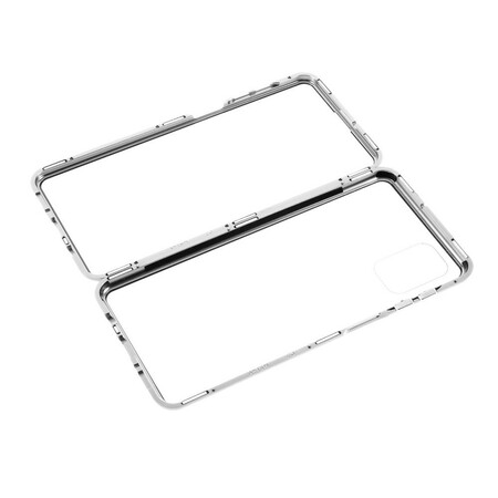 Funda Samsung Galaxy M51 Bordes de metal y cristal templado