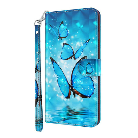 Funda Samsung Galaxy S21 Plus 5G Mariposas Azules Voladoras