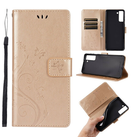 Funda Samsug Galaxy S21 Plus 5G Mariposas en el viento