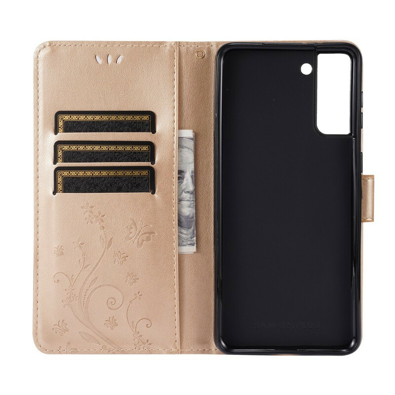 Funda Samsug Galaxy S21 Plus 5G Mariposas en el viento