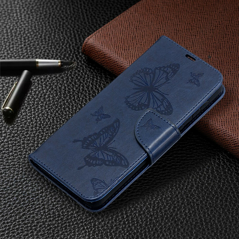 Funda Samsung Galaxy S21 Plus 5G Mariposas y solapa oblicua