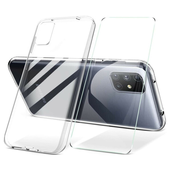 Funda Samsung Galaxy M51 y pantalla de cristal templado