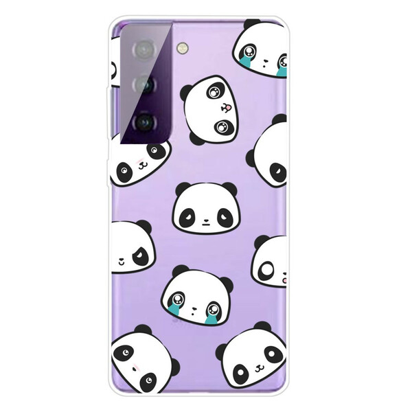 Samsung Galaxy S21 Plus 5G Funda transparente Pandas sentimentales