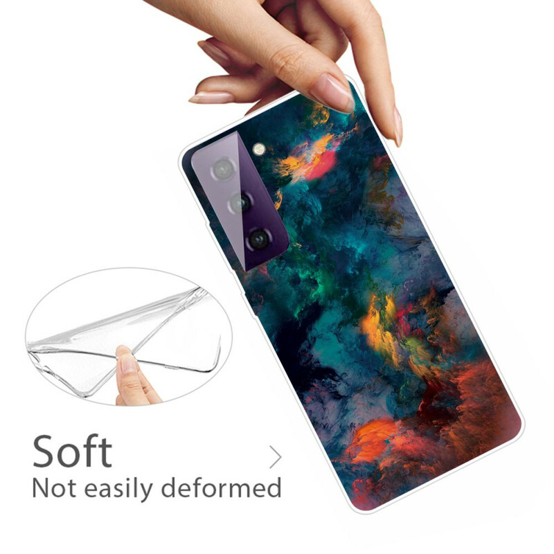 Funda Samsung Galaxy S21 Plus 5G Nubes de colores