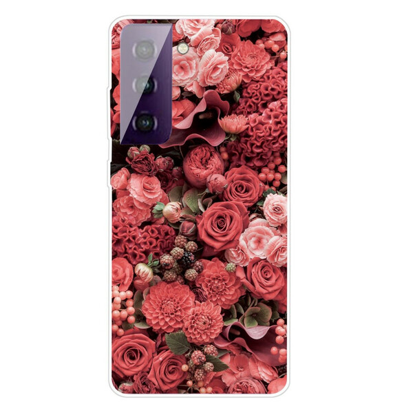 Funda Samsung Galaxy S21 5G Flores intensas