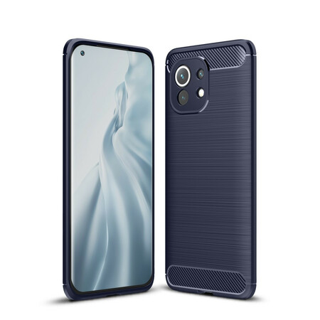 Funda de fibra de carbono cepillada para el Xiaomi Mi 11