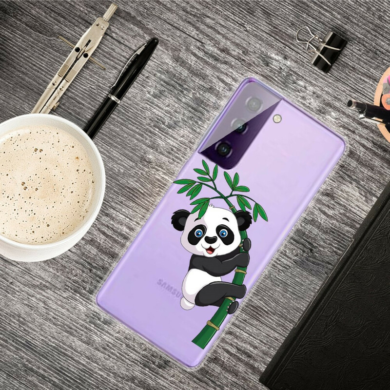 Samsung Galaxy S21 5G Funda Panda En Bambú