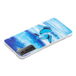 Samsung Galaxy S21 5G Series Funda de mariposa fluorescente