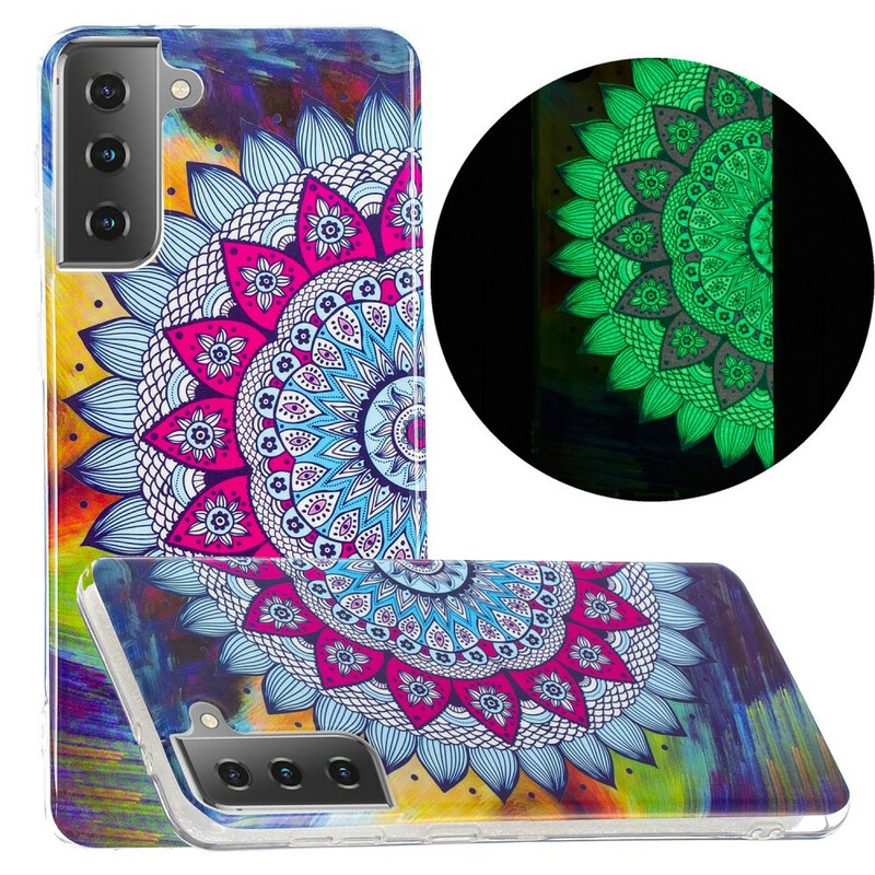 Samsung Galaxy S21 5G Funda Mandala de color fluorescente