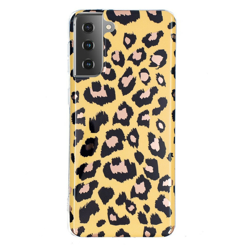 Funda de mármol estilo leopardo para el Samsung Galaxy S21 5G