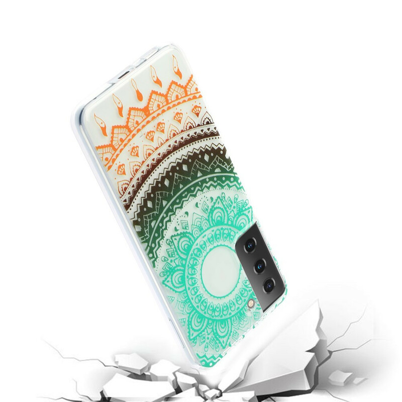 Samsung Galaxy S21 5G Funda transparente Flor de Mandala