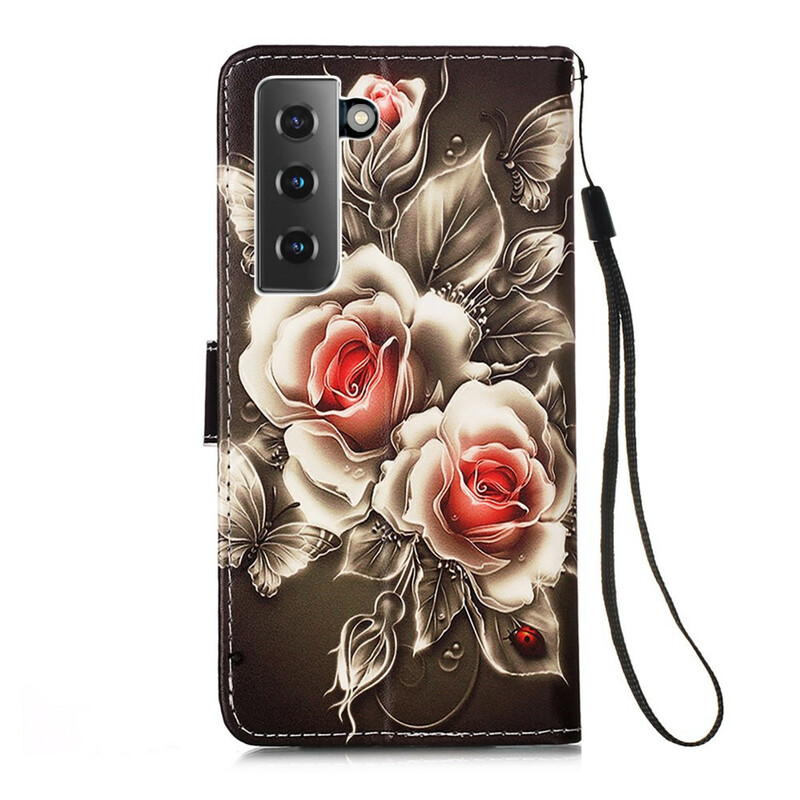 Funda Samsung Galaxy S21 5G Rosas de Oro