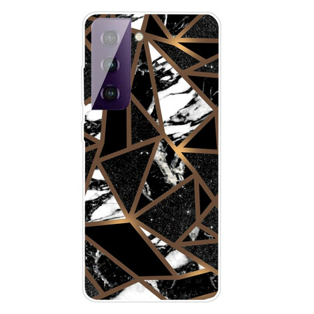 Samsung Galaxy S21 5G Funda de mármol geométrica