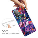 Funda de geometría flexible Samsung Galaxy A72 5G