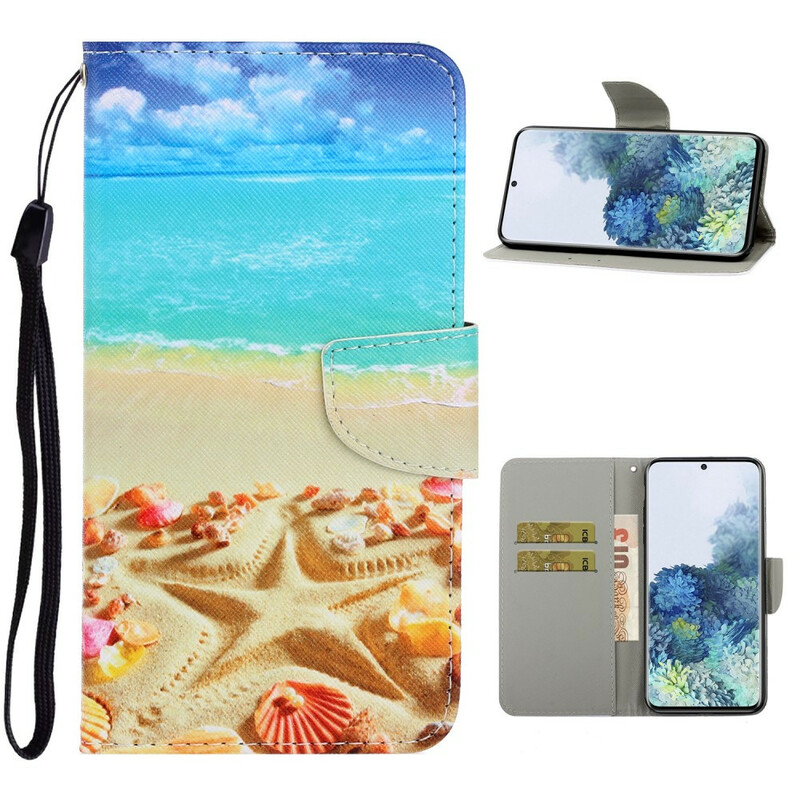 Funda con colgante de playa para el Samsung Galaxy S21 5G Funda con colgante de playa para el Samsung Galaxy S21 5G