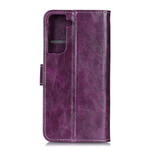 Funda brillante Samsung Galaxy S21 5G con costuras visibles