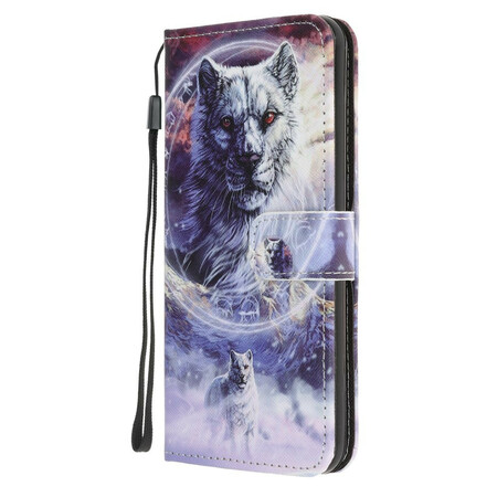 Funda Samsung Galaxy A52 5G Winter Wolf con colgante