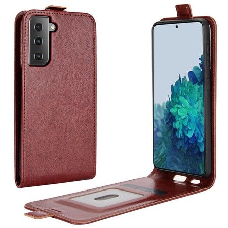 Funda Samsung Galaxy S21 5G Efecto Piel Solapa Vertical