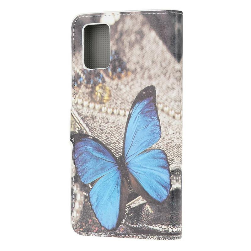 Funda de mariposa Samsung Galaxy A52 5G Azul