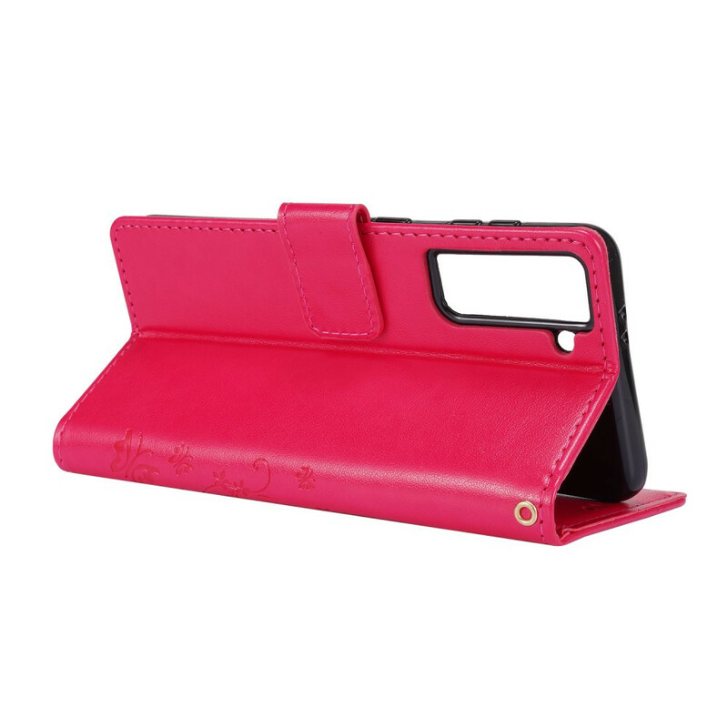 Funda Samsung Galaxy S21 5G Mariposas en el viento