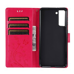 Funda Samsung Galaxy S21 5G Mariposas en el viento