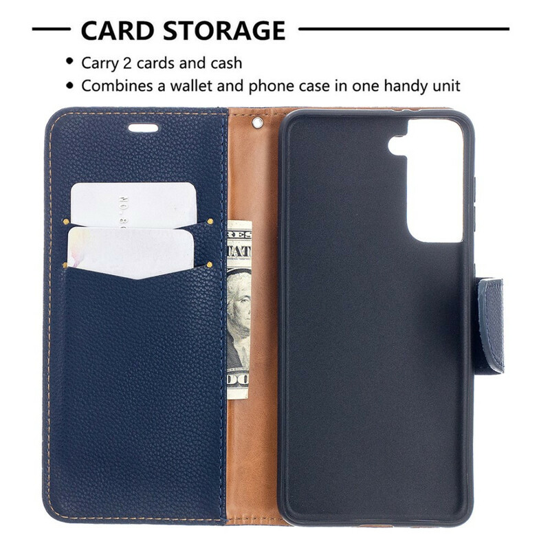 Funda Samsung Galaxy S21 5G solapa oblicua lichi