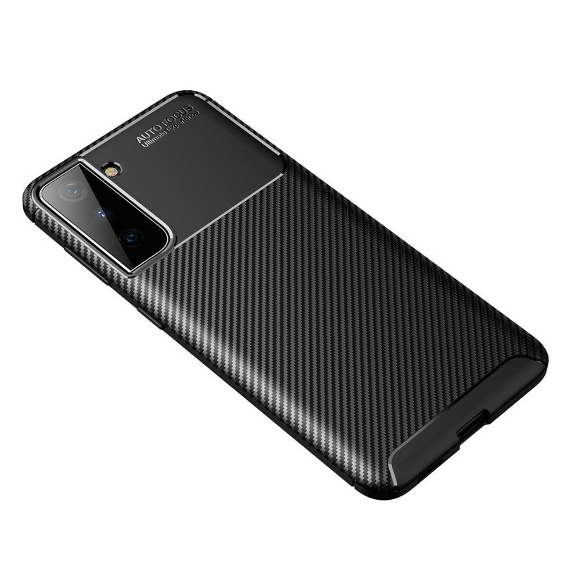 Funda de fibra de carbono con textura flexible para el Samsung Galaxy S21 5G