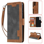 Funda Samsung Galaxy S21 5G de piel sintética bicolor con contornos reforzados
