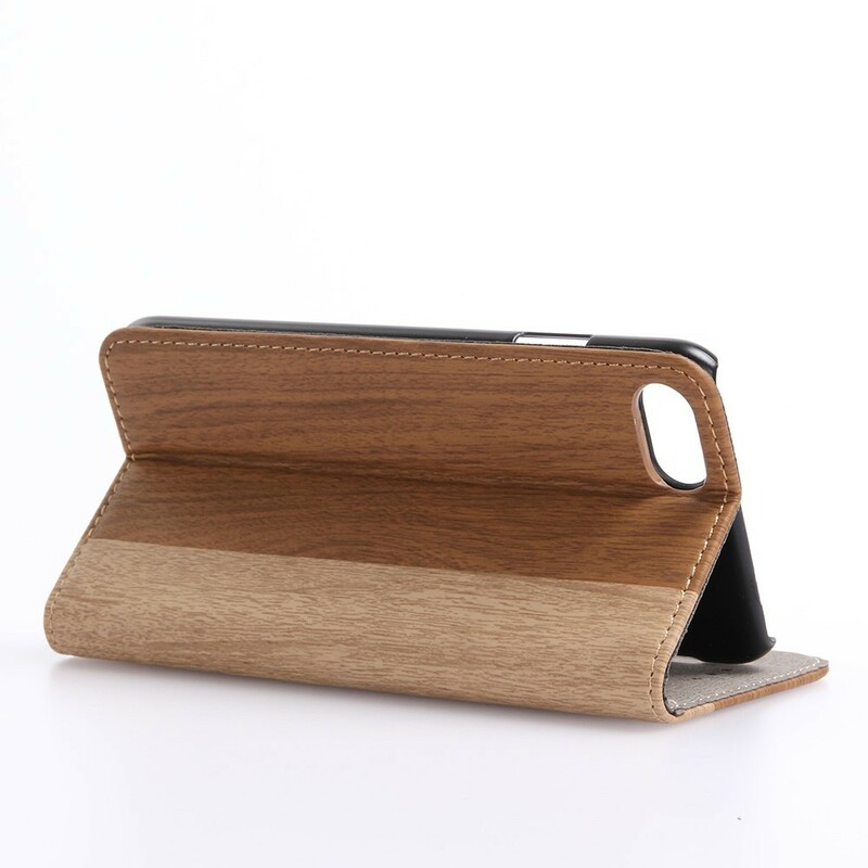 Funda para iPhone 7 Efecto Madera Bicolor